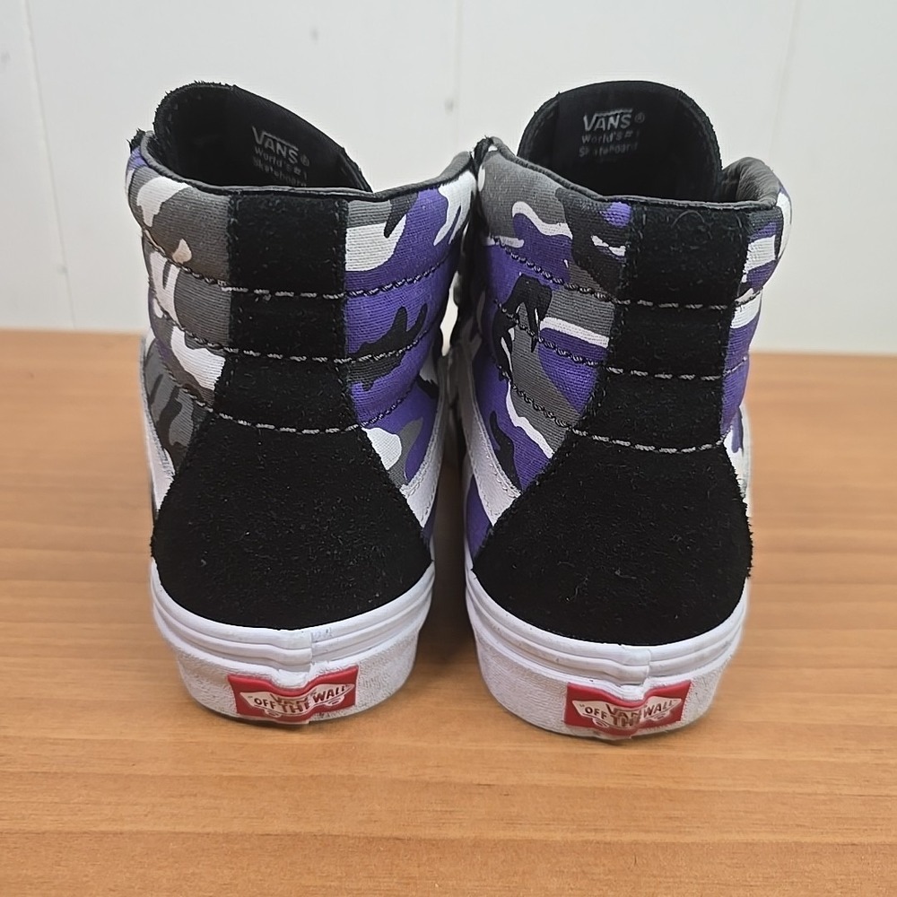 Vans Sk8-Hi Reissue Pop Camo / Black Suede Men 5.5 Women 7 - Picture 3 of 9